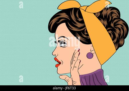 woman, talk, speaking, speaks, spoken, speak, talking, chat, nattering, art, Stock Vector