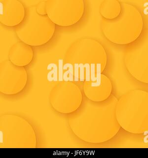Orange Circles Background. Stock Vector