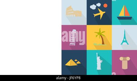 Business icon - style web 2.0 colorful Stock Vector