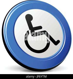 wheelchair icon Stock Vector