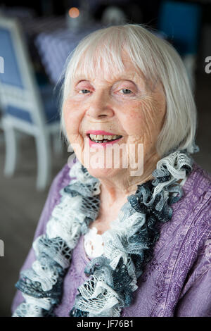 Portrait of smiling senior woman Stock Photo