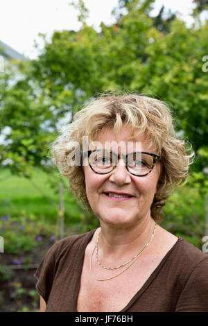 Portrait of mature woman Stock Photo