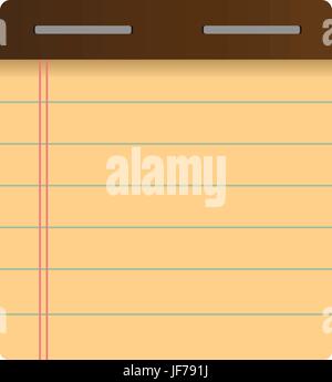 Notepad flat icon. Stock Vector