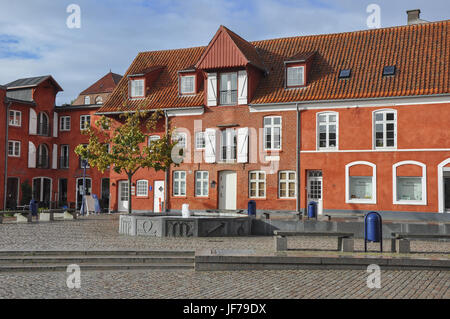 Red-Brick Building in Aabenra, Danmark Stock Photo