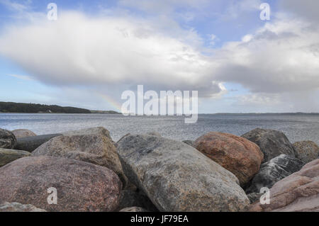 The Baltic Sea nearby Aabenra, Danmark Stock Photo