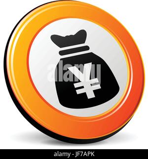 bank, lending institution, isolated, currency, button, sign, icon, investment, Stock Vector