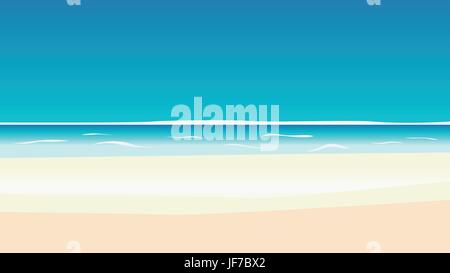 sunrise beach Stock Vector