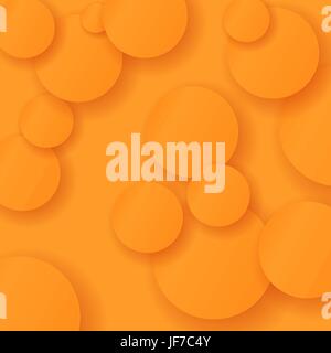 Orange Circle Modern Background. Stock Vector