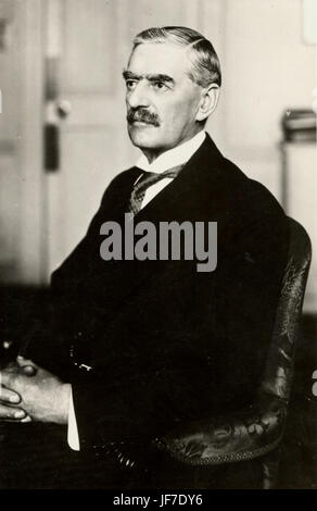 Sir Neville Chamberlain while Prime Minister.  18 March 1869 – 9 November 1940 Stock Photo