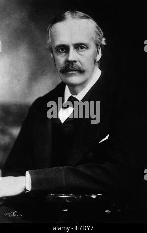 BALFOUR, The Right Honourable A J Creator of the Balfour Declaration - provided for creation of Jewish state in Palestine 1917. 25 July 1848 – 19 March 1930 Stock Photo
