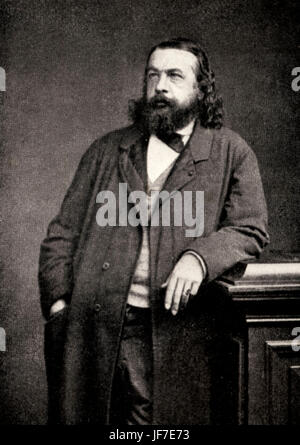 Theophile Gautier - portrait of the French poet, dramatist, writer and critic. 31 August 1811 - 23 October 1872. Stock Photo