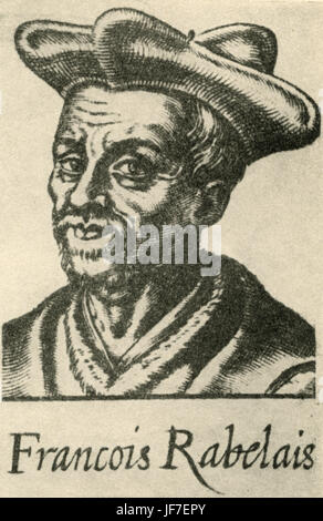 Francois Rabelais - Portrait of the French Renaissance writer, doctor and humanist (1524-1585) by Leonard Gautier. 1601. Stock Photo