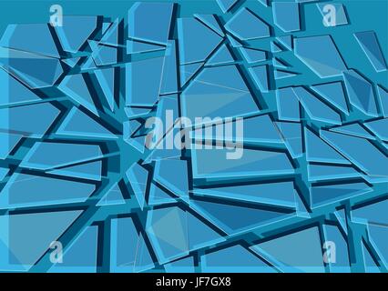 Background with cracks glass. Stock Vector