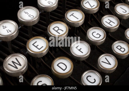 old typewriter kevpad part Stock Photo