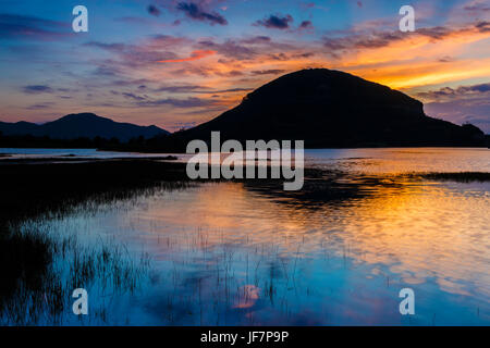 Daybrake in marshes Stock Photo