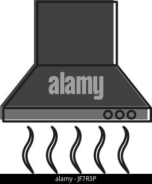 kitchen extractor isolated icon Stock Vector