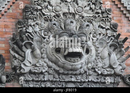 Stone Carved Barong Stock Photo