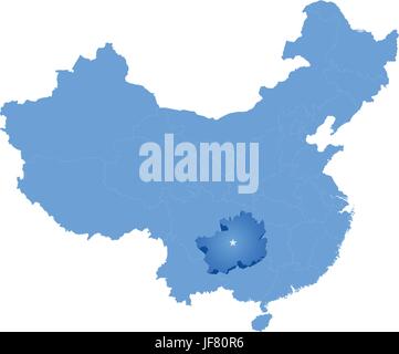 blue, indicate, show, cultural, art, political, graphics, illustration, china, Stock Vector