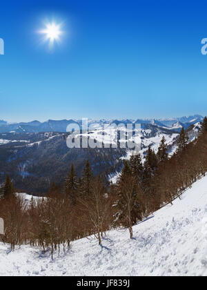 Mountains ski resort St. Gilgen Austria Stock Photo