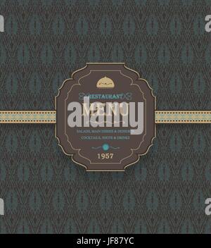 Vintage Restaurant Menu Stock Vector