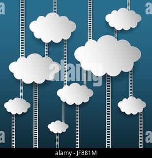 Background With Clouds Stock Vector