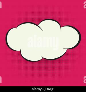 Speech Bubble in Pop-Art Style Stock Vector