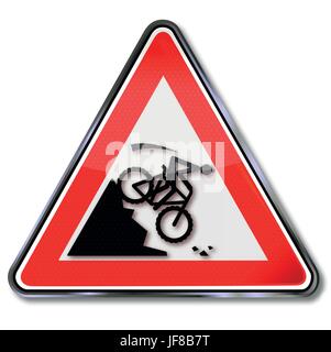 danger, extreme haven, mountainbike, bike, bicycle, cycle, crash, schuss, roll Stock Vector