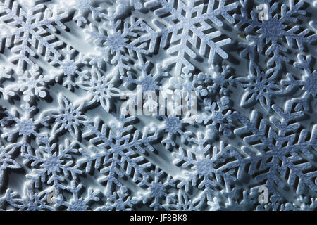 Winter background from snowflakes Stock Photo