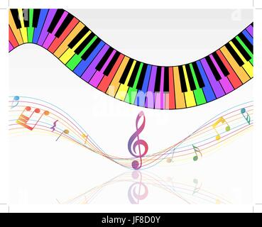 Musical note staff Stock Vector