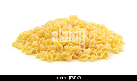 Pasta seashells isolated on white background Stock Photo