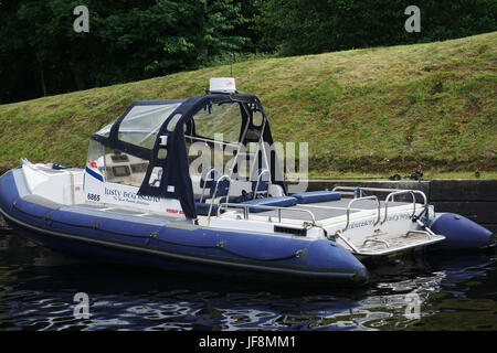 Lusty Beg Boa Island Lough Erne County Fermanagh Northern Ireland Dingy Boat Stock Photo