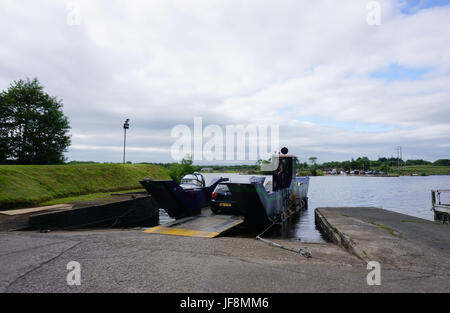 Lusty Beg Boa Island Lough Erne County Fermanagh Northern Ireland Car Carrier and Passenger Ferry Stock Photo
