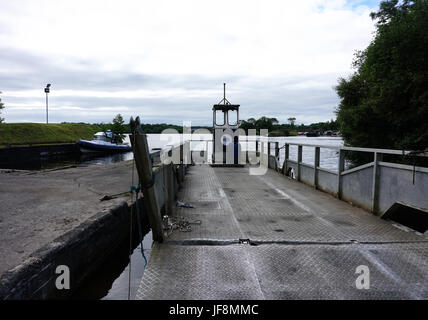 Lusty Beg Boa Island Lough Erne County Fermanagh Northern Ireland Car Carrier and Passenger ferry Stock Photo
