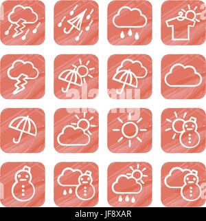 weather forcast icon Stock Vector