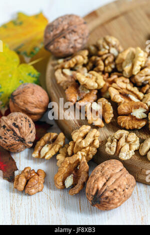 Peeled walnuts. Stock Photo