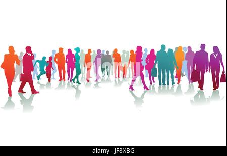 woman, humans, human beings, people, folk, persons, human, human being, motion, Stock Vector