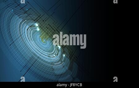 abstract futuristic circuit high computer technology business background Stock Vector