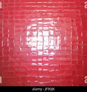 Abstract technology background with red squares and elements. Vector ...
