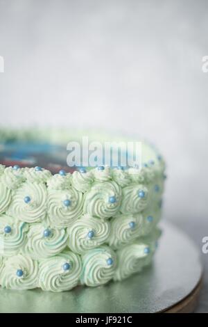 Blue cake Stock Photo