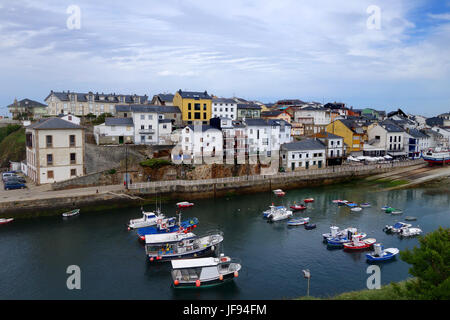 Tapia de Casariego in Asturias, Northern Spain. Cantabric coast,  Galicia, Spain. Stock Photo