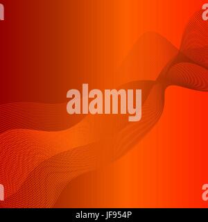 Orange Wave Texture on Orange Background. OrangeWave Pattern. Stock Vector
