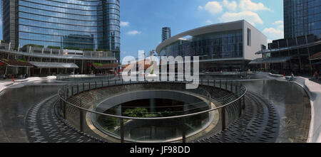 Buildings in Piazza Gae Aulenti square, Milan, Lombardy, Italy Stock Photo