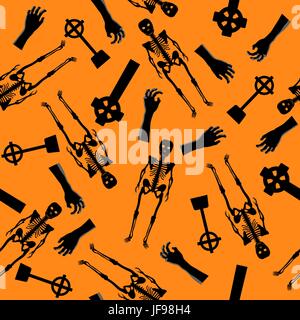 Halloween Seamless Pattern Stock Vector