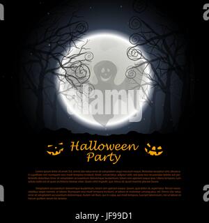 Halloween Greeting Card Stock Vector