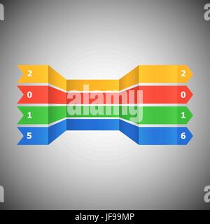 Abstract banner for happy new year 2016 Stock Vector