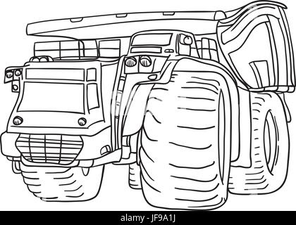 big truck Stock Vector