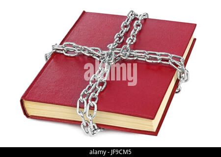 Book and chain Stock Photo