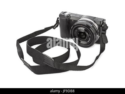 Mirrorless photo camera Stock Photo