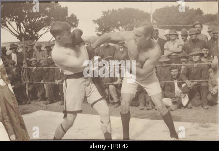 Internees' boxing match, Rottnest Island, Western Australia, ca 1915, 2 34735917032 o Stock Photo