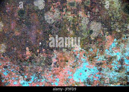 colorful corroded metal textured Stock Photo